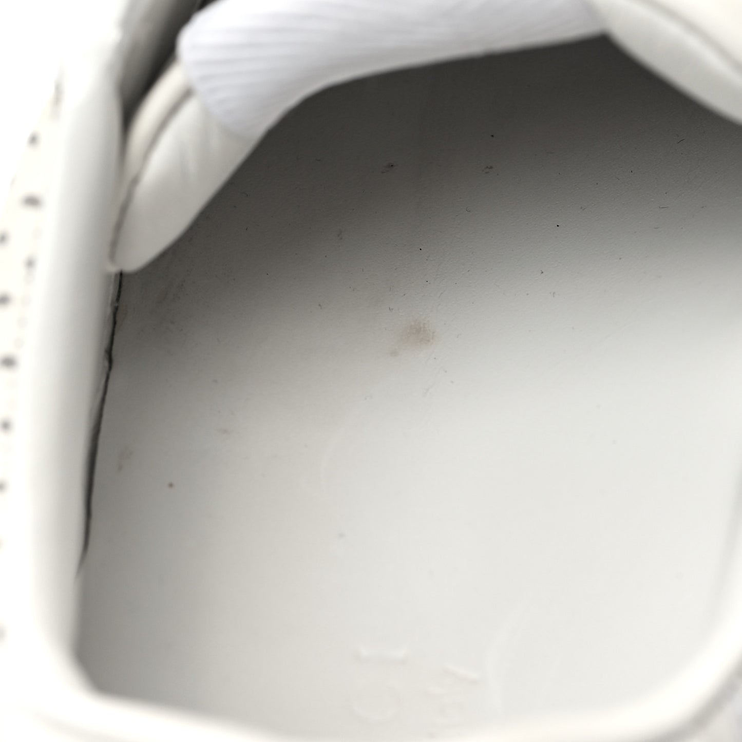 Calfskin GG Tennis Embossed Perforated Womens Platform 55mm Sneakers 38 Great White
