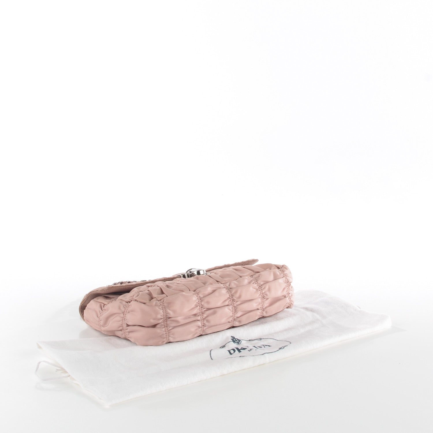 Prada Tessuto Nylon Gaufre Shoulder Bag Opale 4 of 9