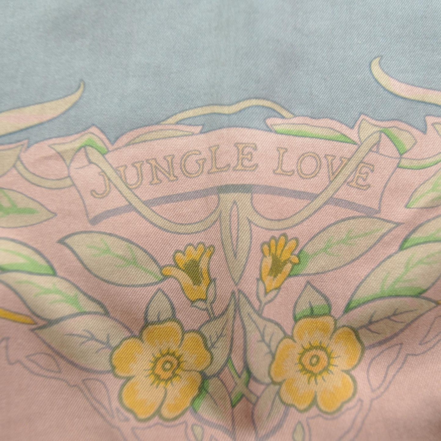 Silk Dip Dye Jungle Love Scarf 90