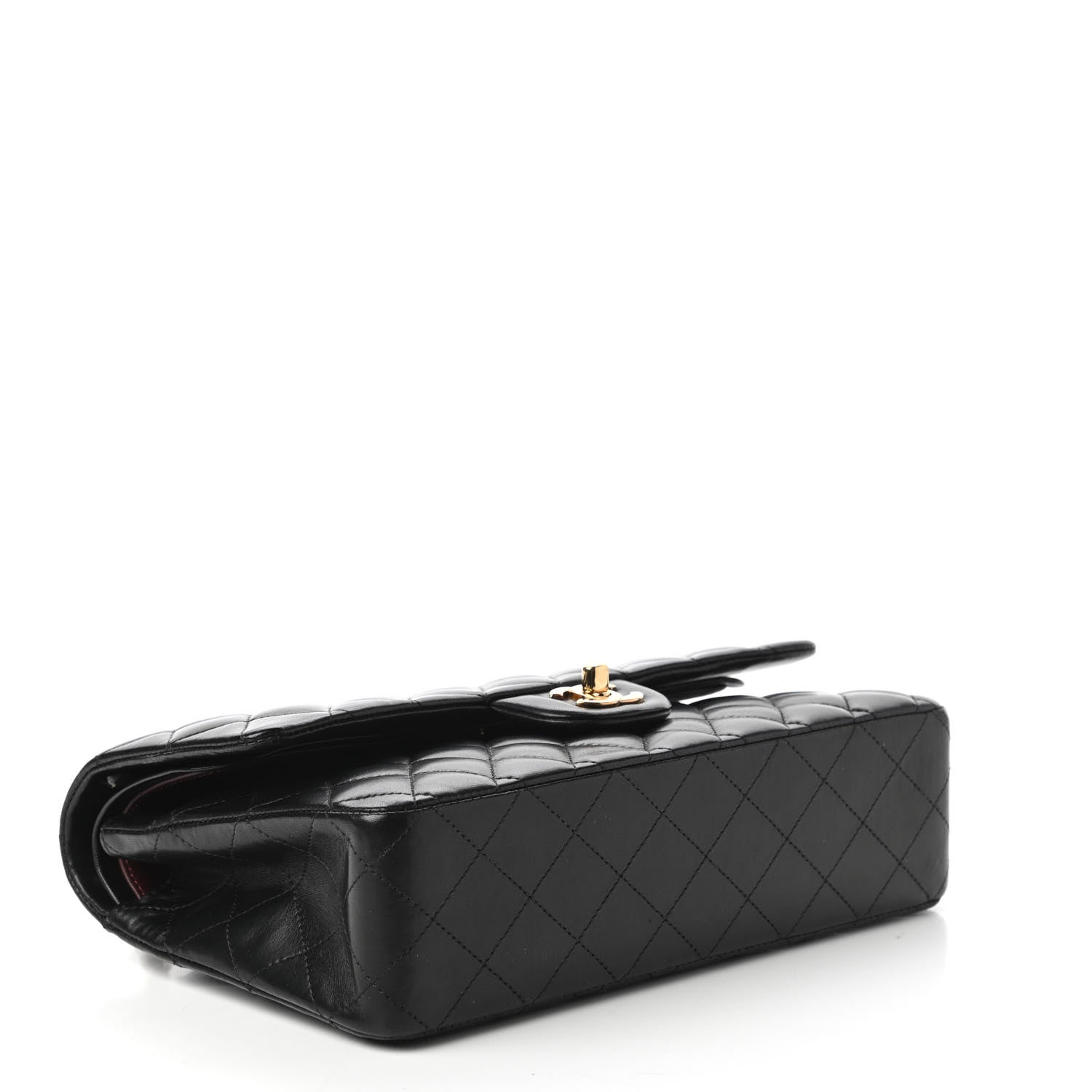 Chanel Lambskin Quilted Medium Double Flap Black 4 of 10