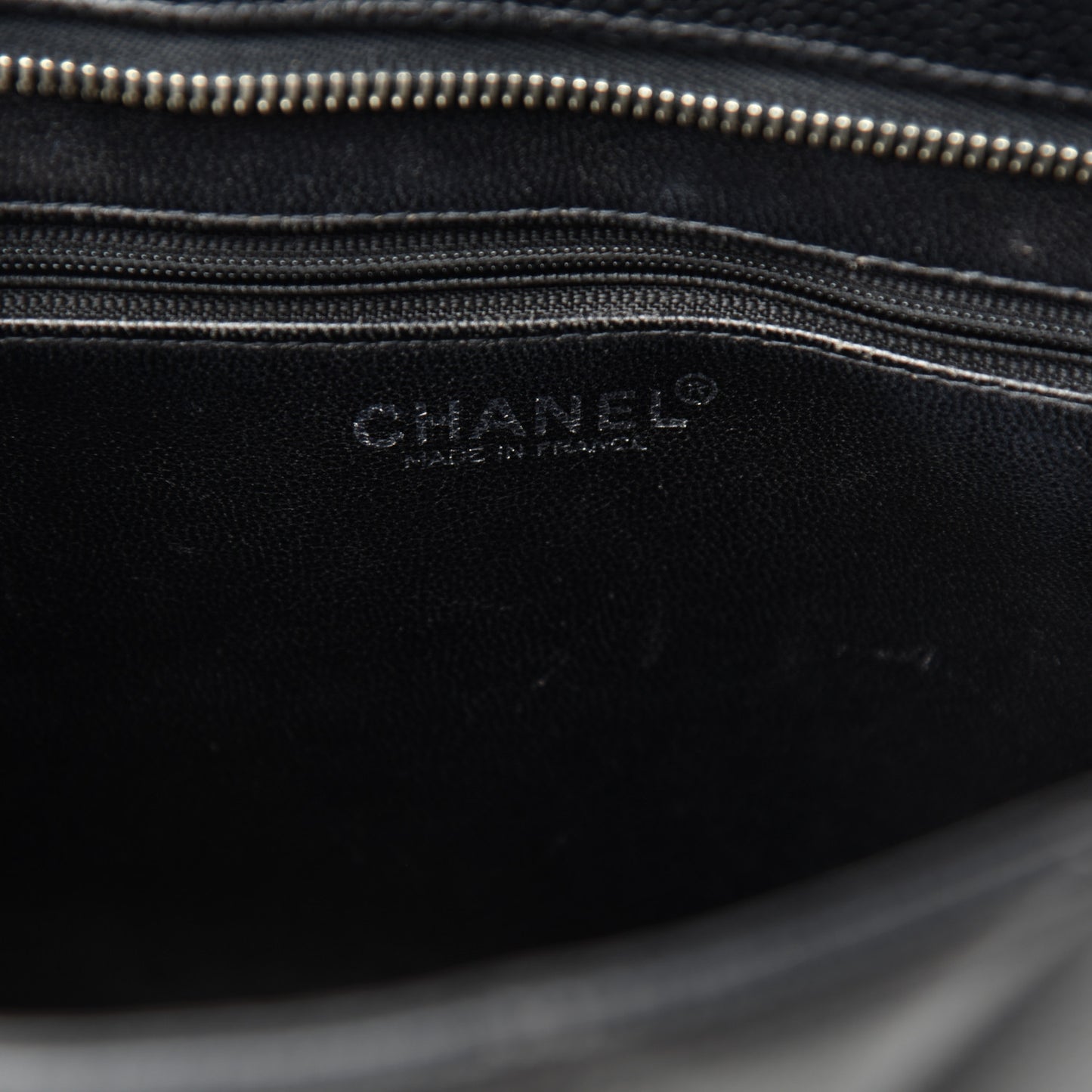 Caviar Quilted Medallion Tote Black