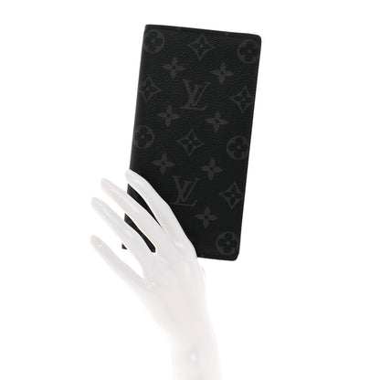 Louis Vuitton Monogram Eclipse Brazza Wallet 2 of 6