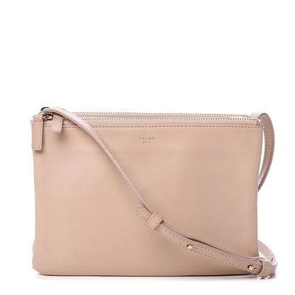 Celine Smooth Lambskin Small Trio Crossbody Bag Powder 1 of 15