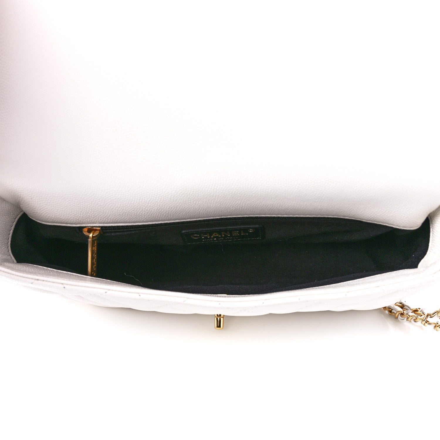 Chanel Caviar Quilted Small CC You Flap White 5 of 12