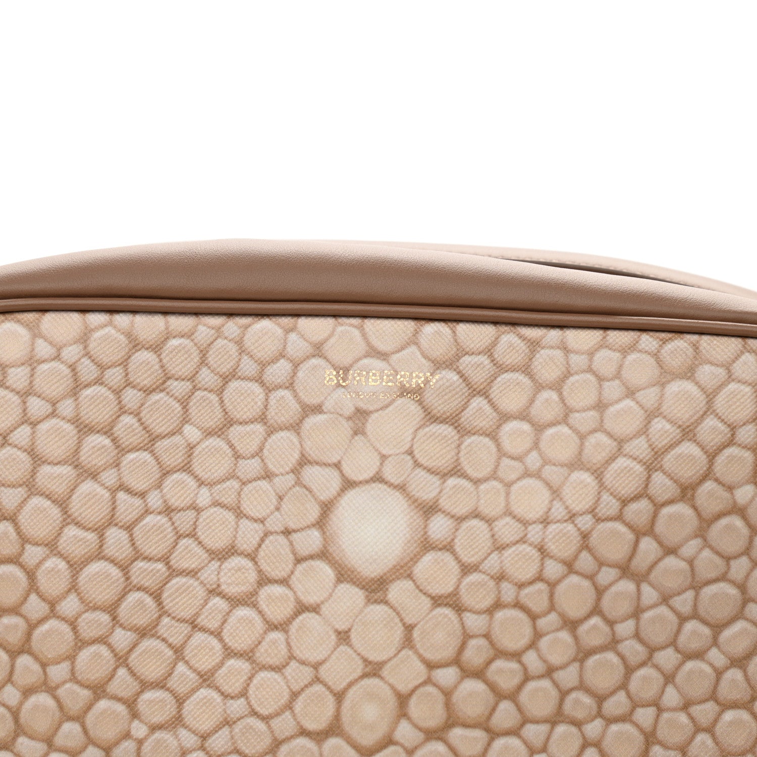 Burberry Calfskin Stingray Print Cube Bumbag Light Sand 8 of 10