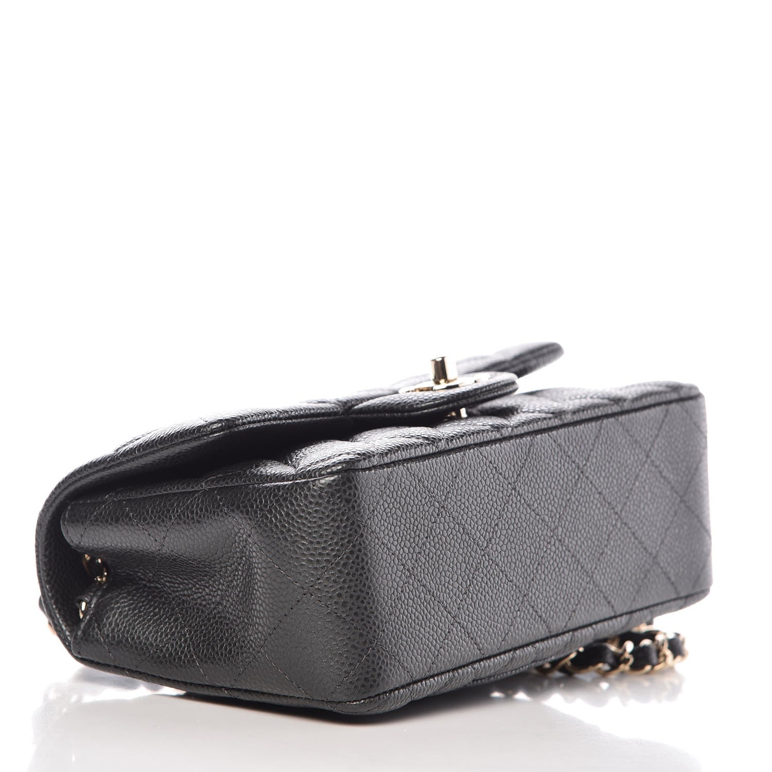Chanel Caviar Quilted Mini Rectangular Flap Dark Grey 4 of 7