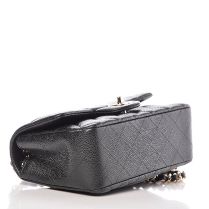 Chanel Caviar Quilted Mini Rectangular Flap Dark Grey 4 of 7