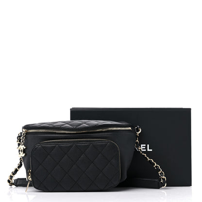 Chanel Caviar Quilted Business Affinity Waist Belt Bag Black 10 of 10
