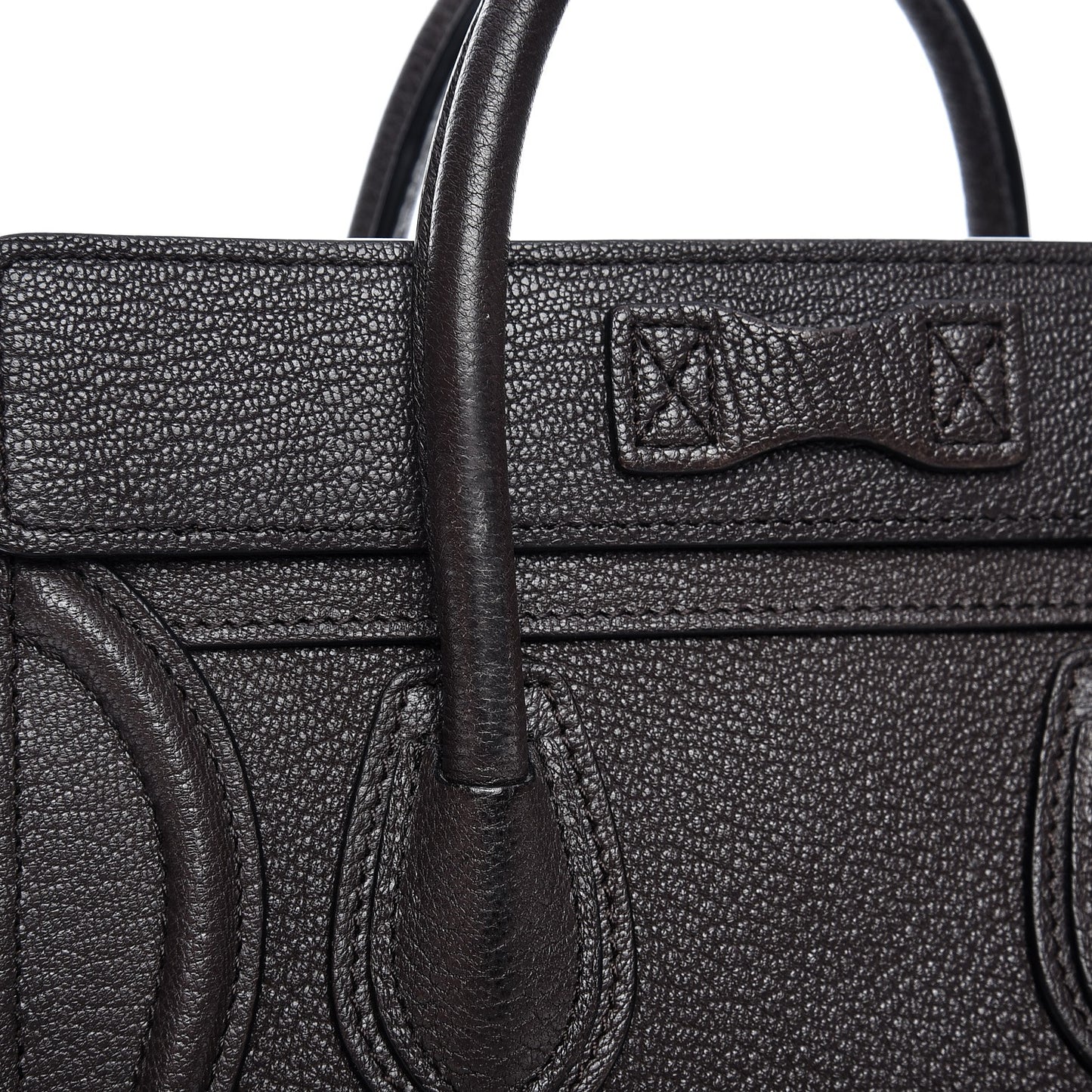 Goatskin Nano Luggage Dark Taupe