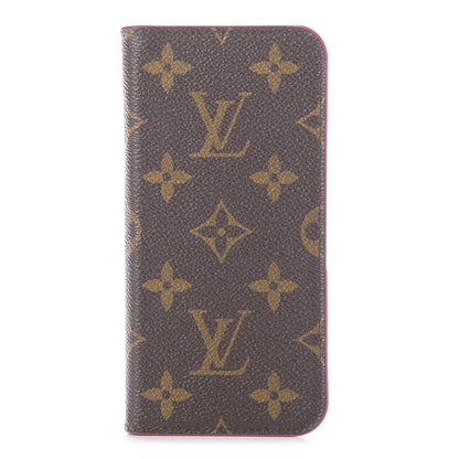 Louis Vuitton Monogram iPhone X Folio Case Rose Pop 1 of 10