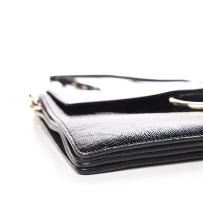 Chloe Patent Medium Faye Shoulder Bag Black 10 of 11