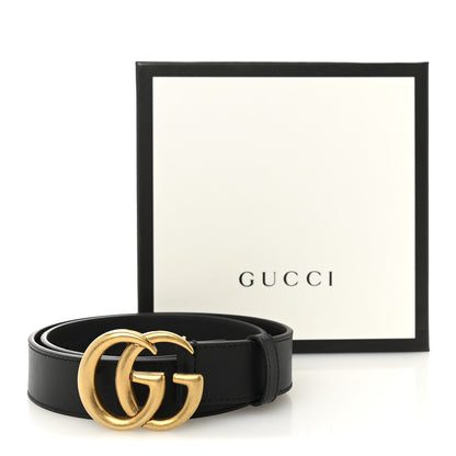 Gucci Calfskin Double G 30mm Belt 75 30 Black 6 of 6