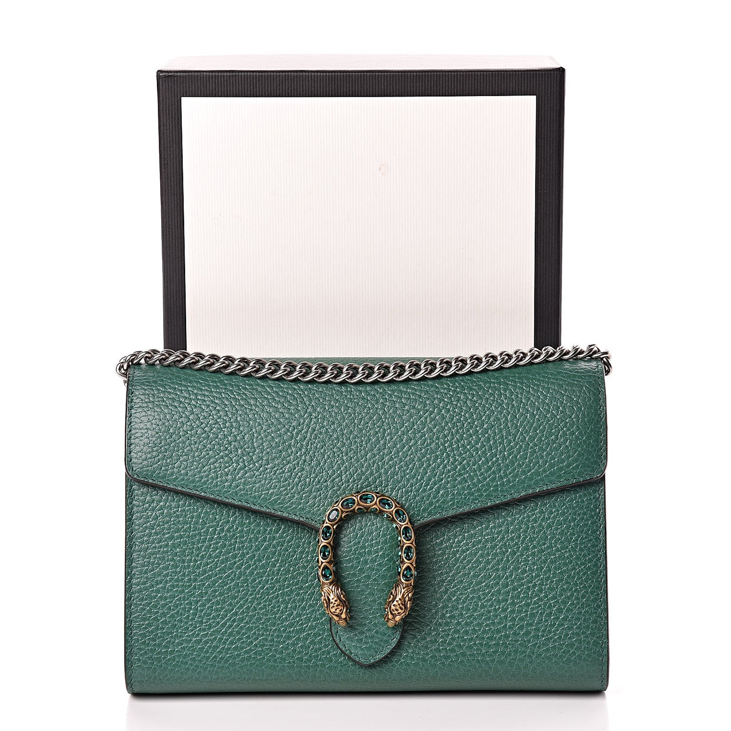 Calfskin Mini Dionysus Chain Wallet Emerald