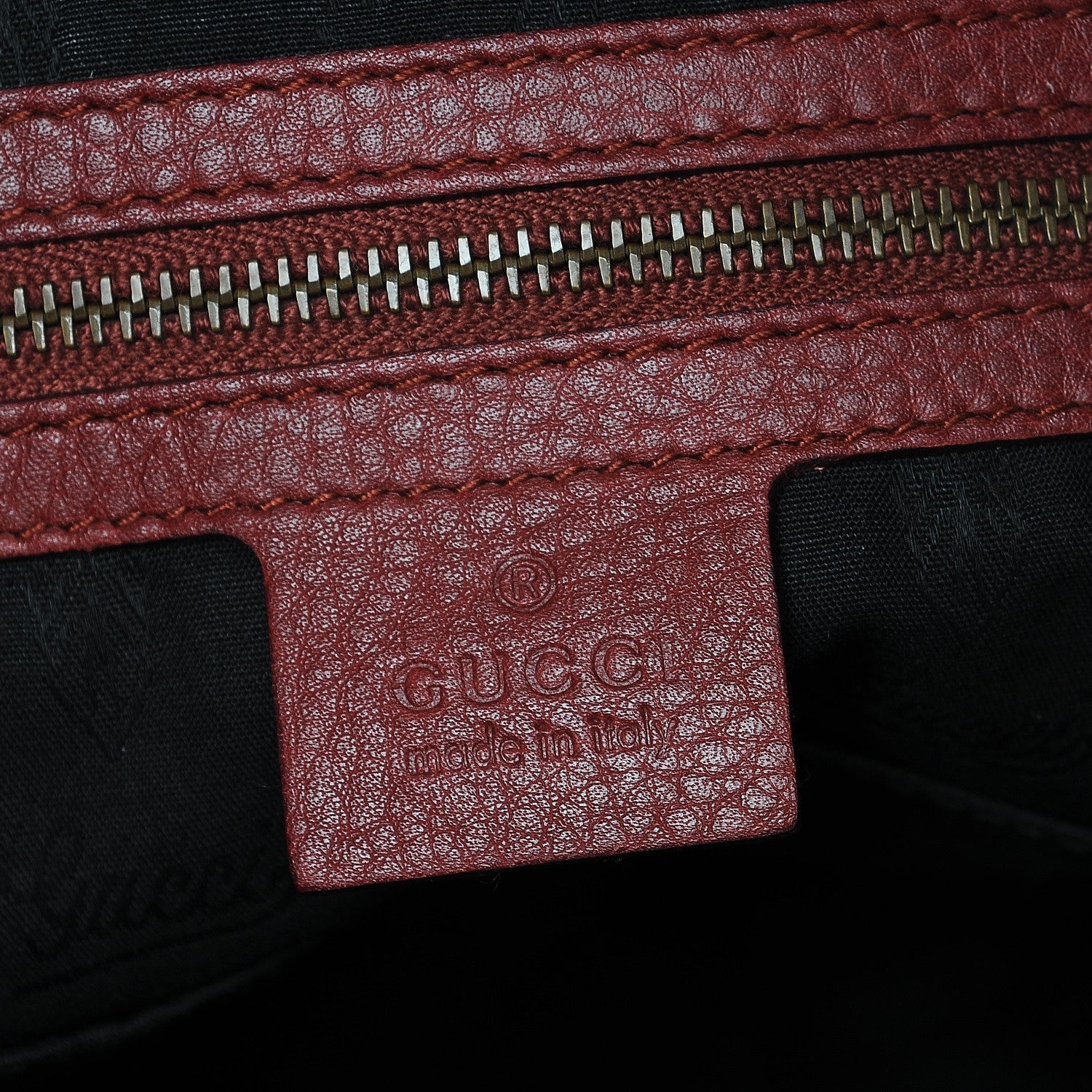 Gucci Suede Medium 1973 Top Handle Satchel Red 6 of 12