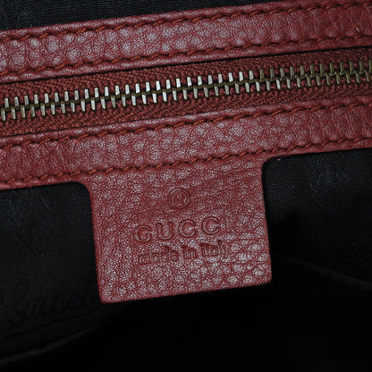 Gucci Suede Medium 1973 Top Handle Satchel Red 6 of 12
