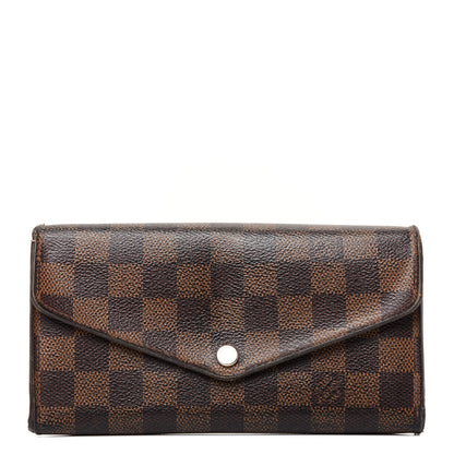 Louis Vuitton Damier Ebene Sarah Wallet NM 1 of 6