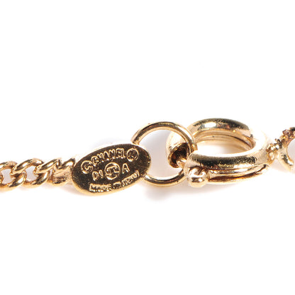 Chanel Black Crystal Coco Necklace Gold 4 of 5