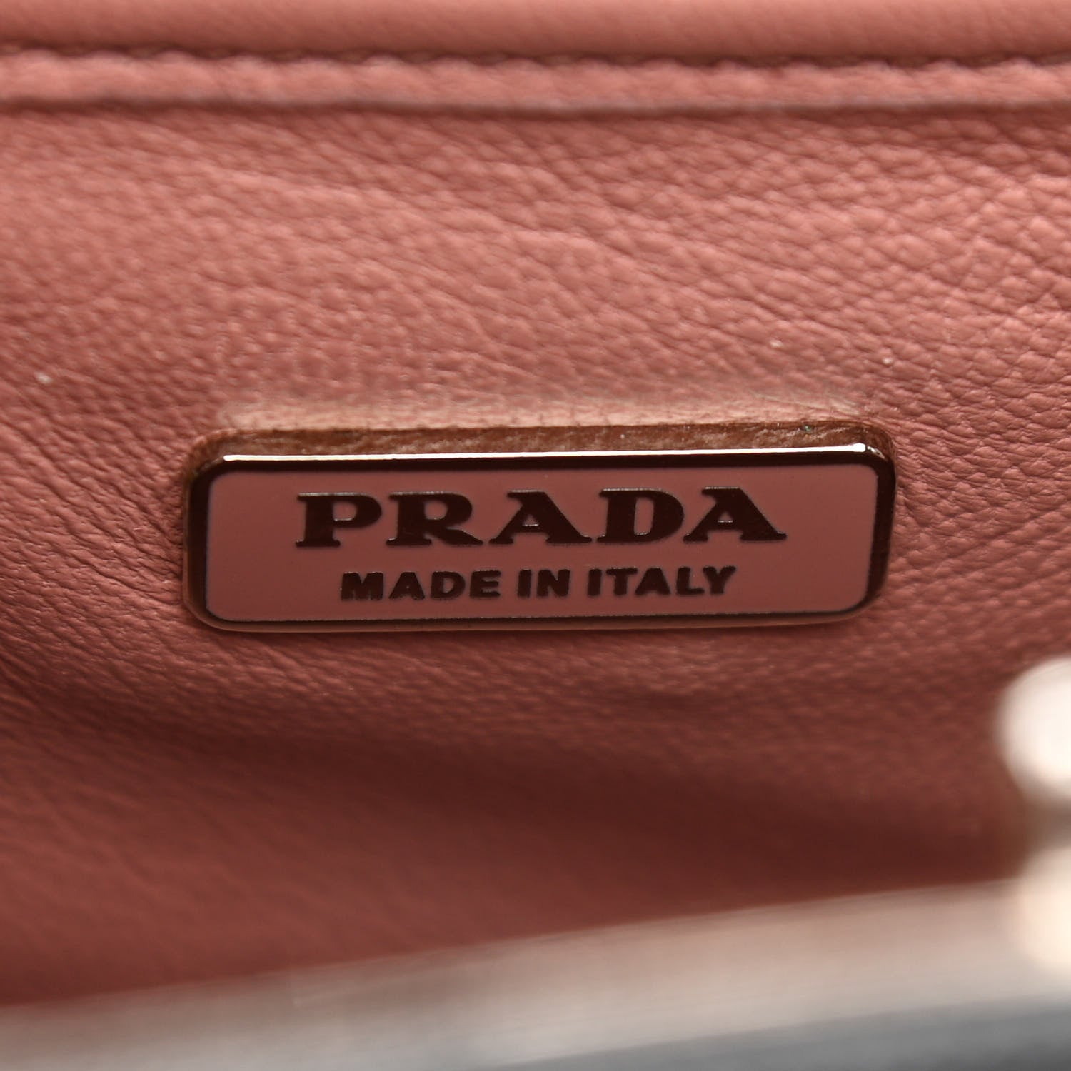 Prada Saffiano Top Handle Frame Bag Black 6 of 9