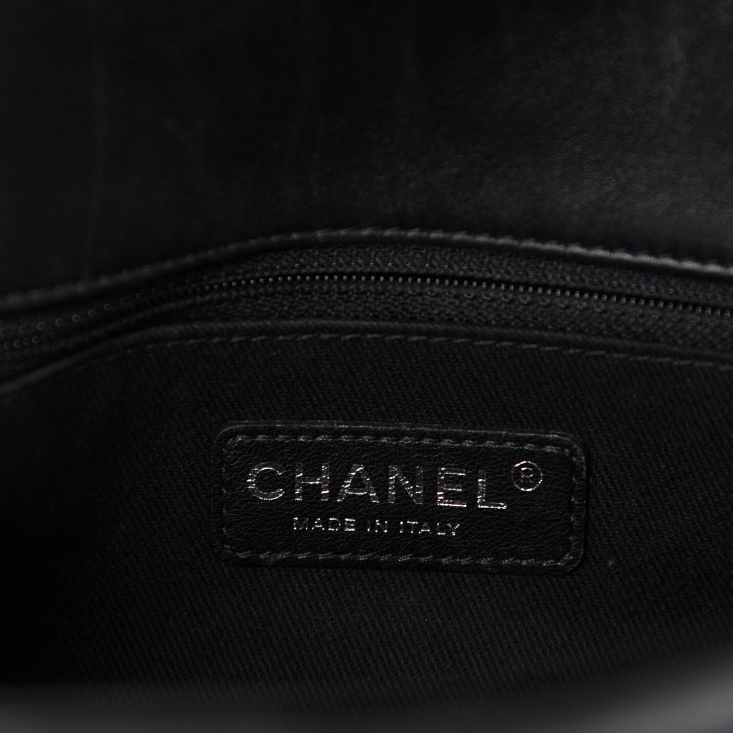 Patent Quilted Large Coco Shine Flap Black