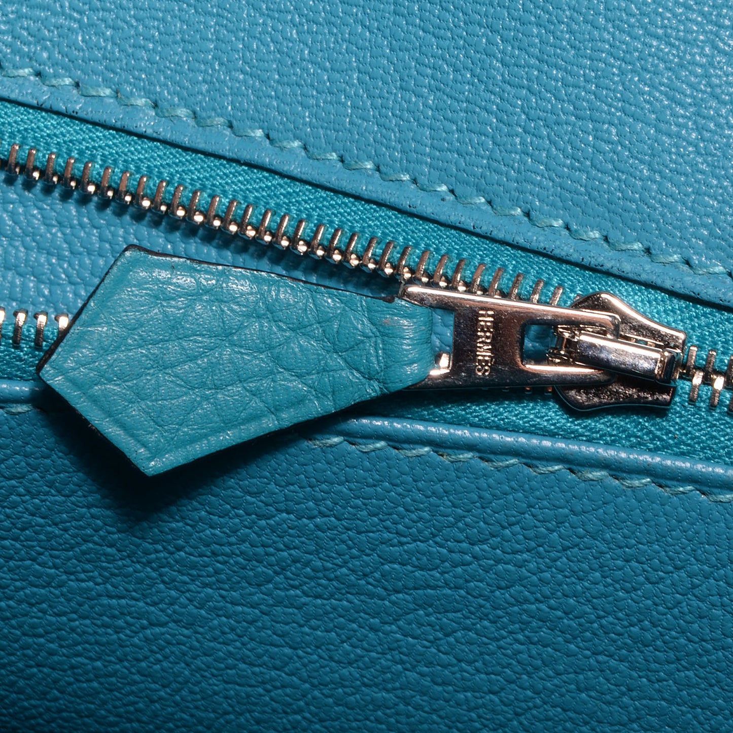 Taurillon Clemence Birkin 30 Turquoise