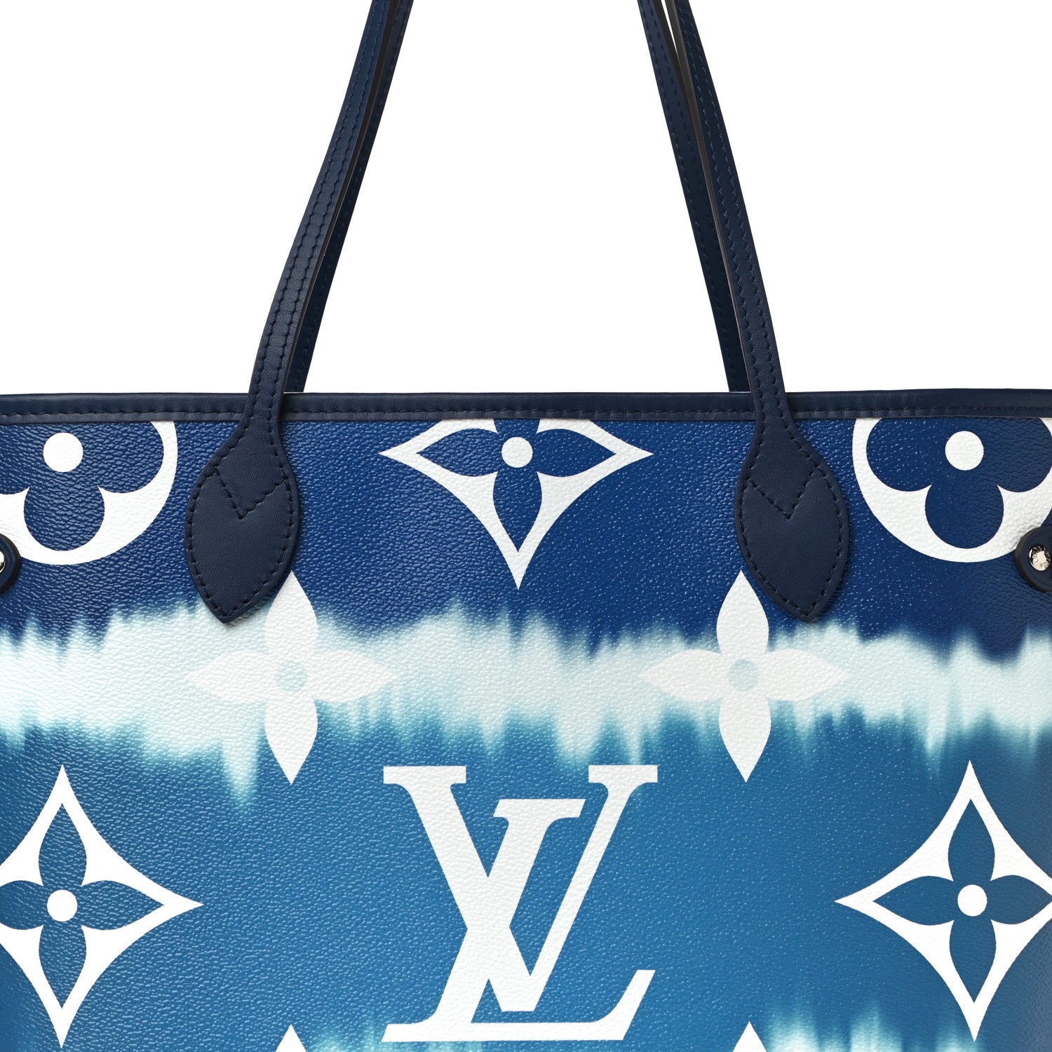Louis Vuitton Monogram Escale Neverfull MM Blue 7 of 9