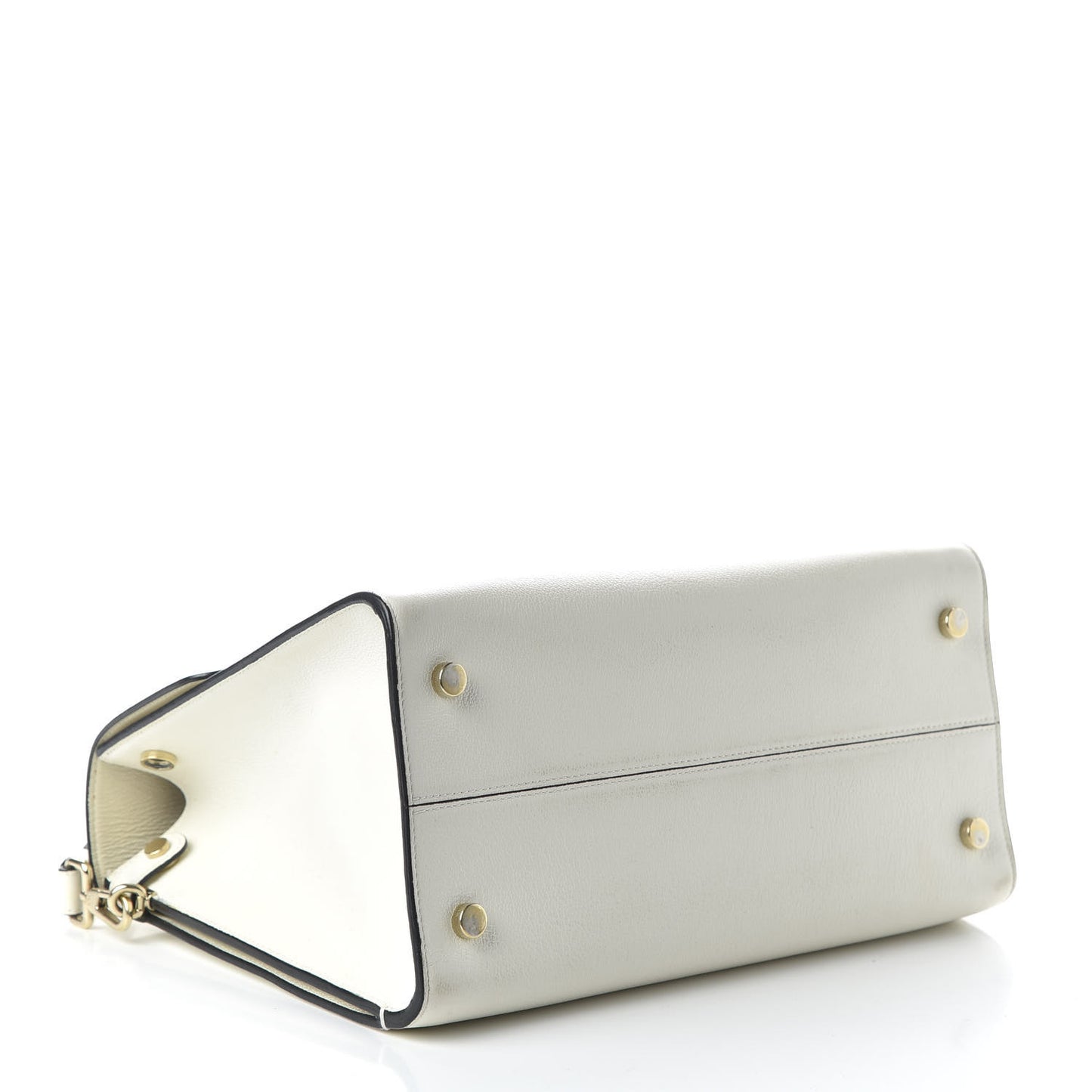 Goatskin Medium Diorever Flap White