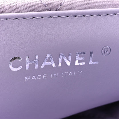 Chanel Metallic Calfskin Quilted Mini Chanel 22 Lilac 6 of 10