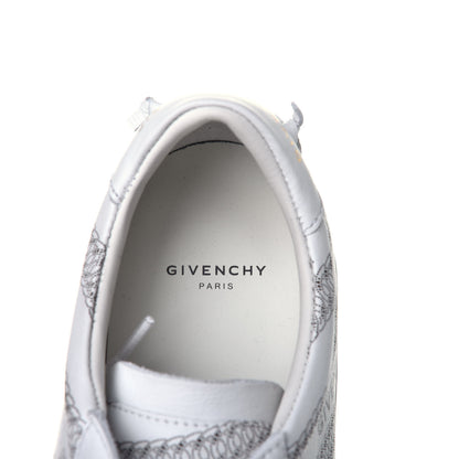 Givenchy Calfskin Logo Chain Print Womens Urban Street Sneakers 36.5 White 8 of 9