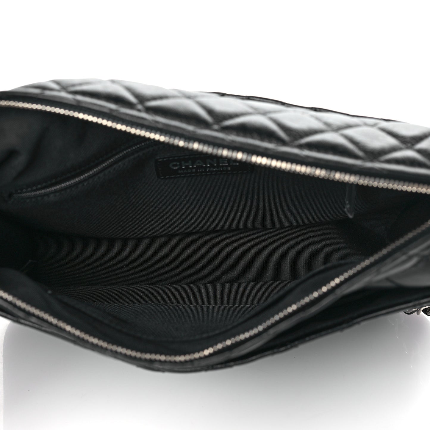 Aged Calfskin Quilted Large Working Vibe Camera Case Black