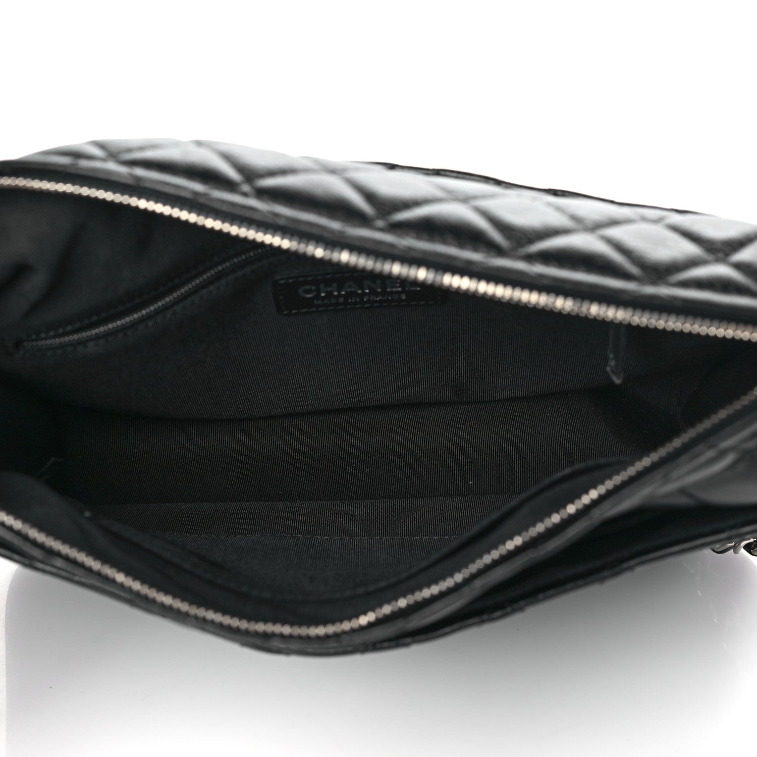 Chanel Aged Calfskin Quilted Large Working Vibe Camera Case Black 5 of 10