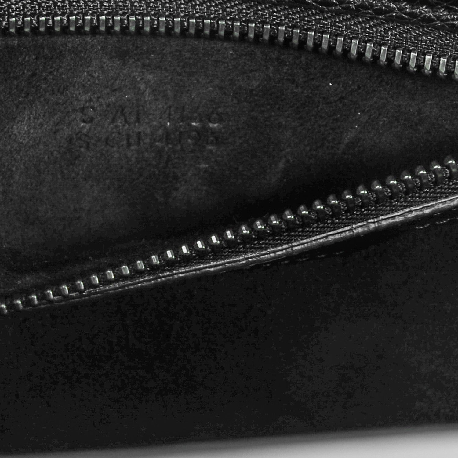 Celine Drummed Calfskin Micro Luggage Black 7 of 7