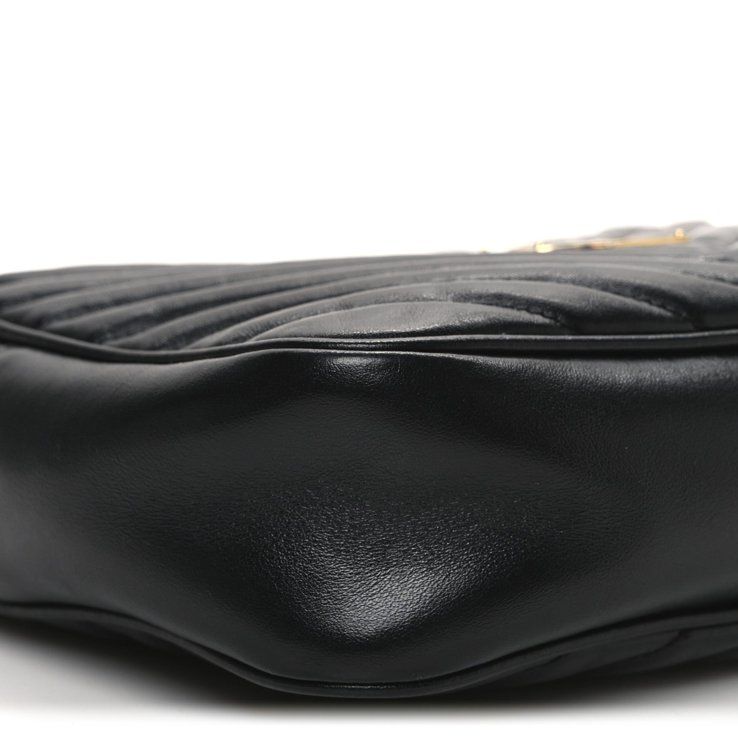 Saint Laurent Calfskin Matelasse Monogram Lou Camera Bag Black 9 of 11