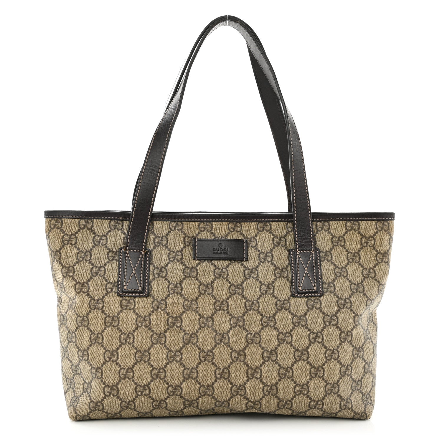 Gucci GG Supreme Monogram Small Joy Tote Dark Brown 1 of 15