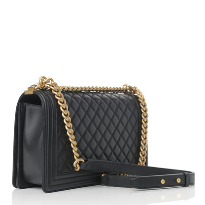 Chanel Caviar Quilted New Medium Boy Flap Black 3 of 10