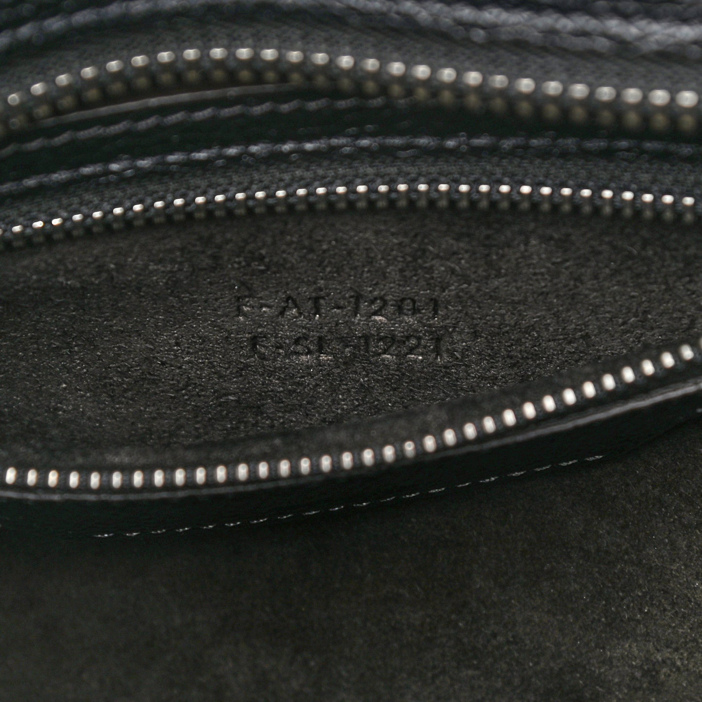 Drummed Calfskin Micro Luggage Black