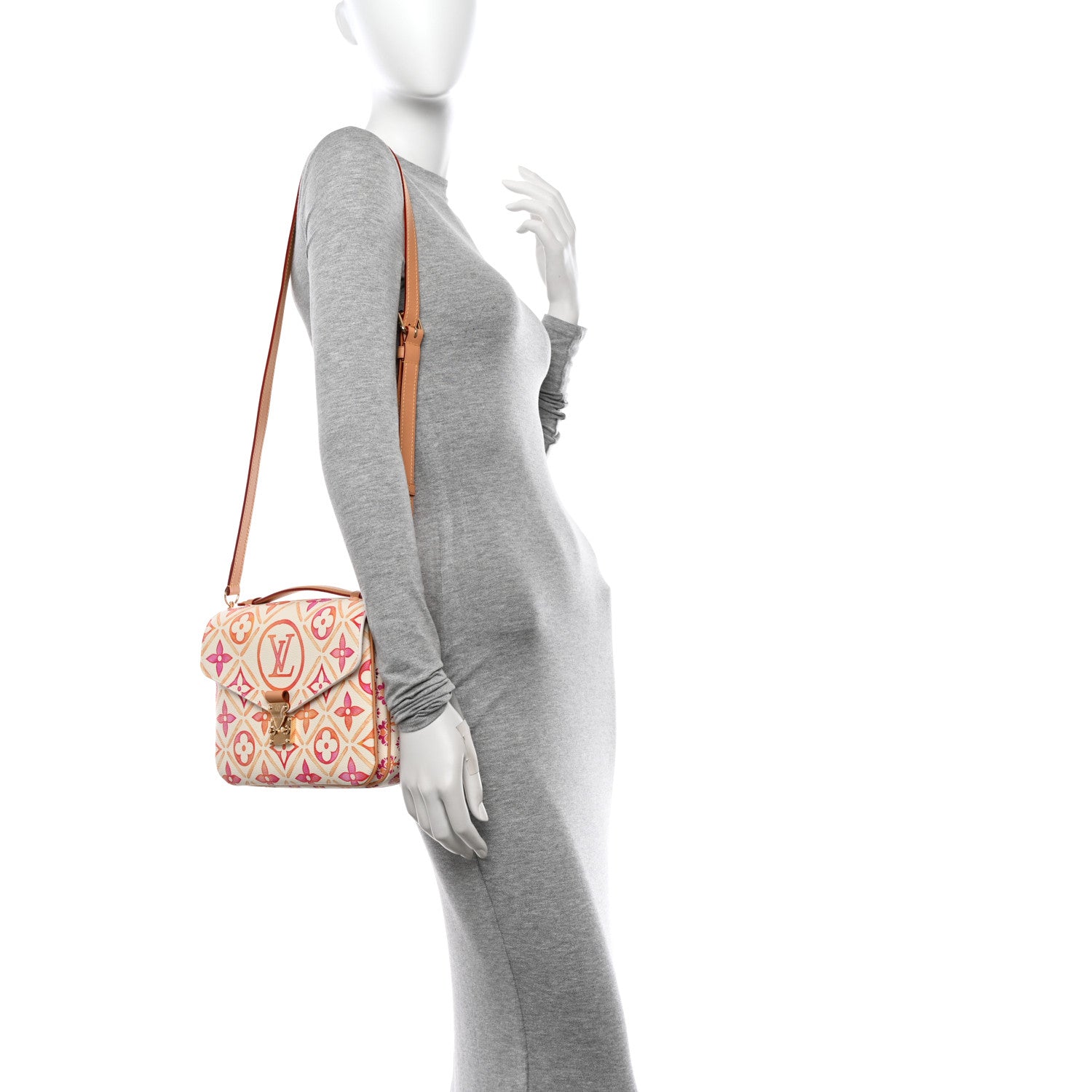 Louis Vuitton Monogram Tiles By The Pool Pochette Metis MM Coral 2 of 9