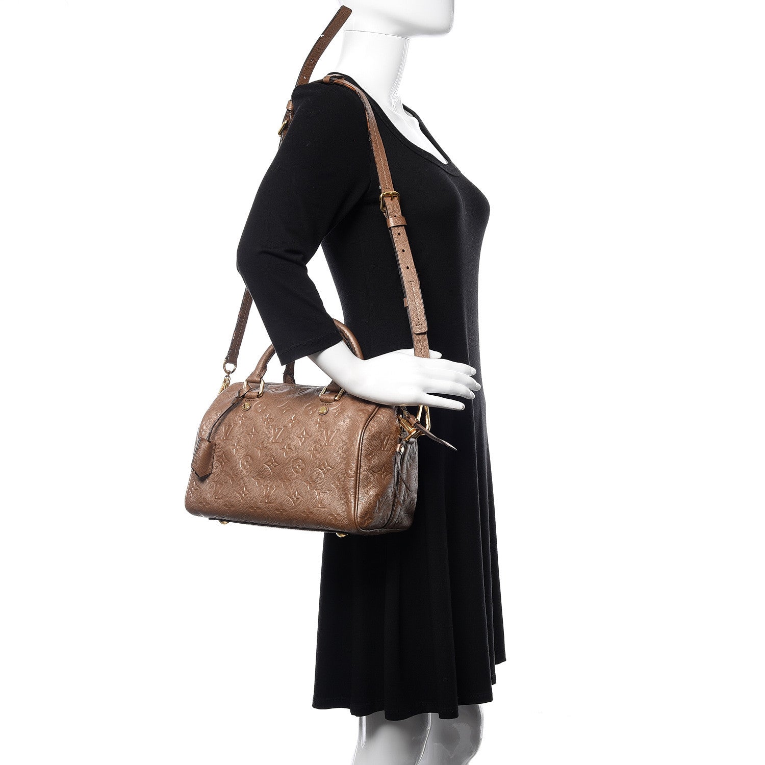Louis Vuitton Empreinte Speedy Bandouliere 25 Bronze 2 of 22