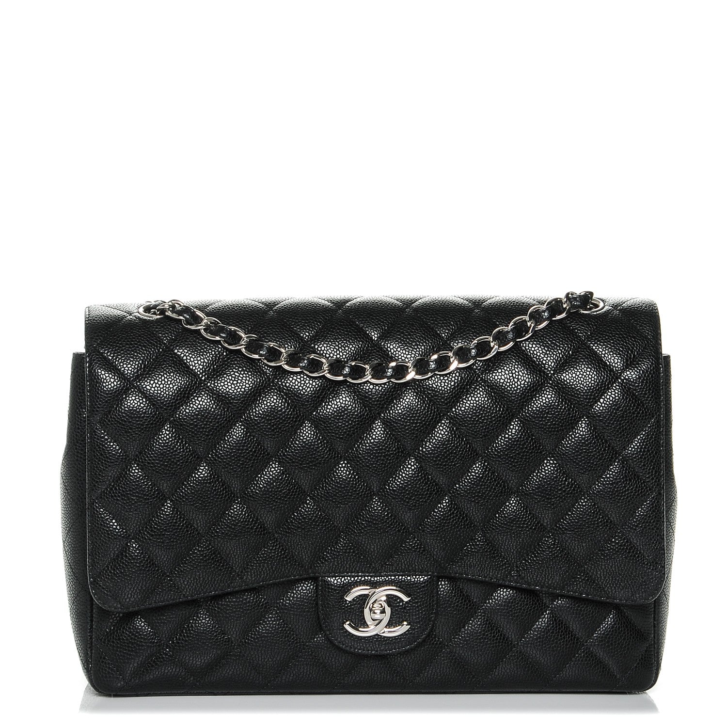 Chanel Caviar Quilted Maxi Double Flap Black 1 of 7