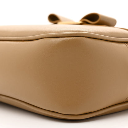 Salvatore Ferragamo Calfskin Vara Bow Camera Bag Beige 10 of 11