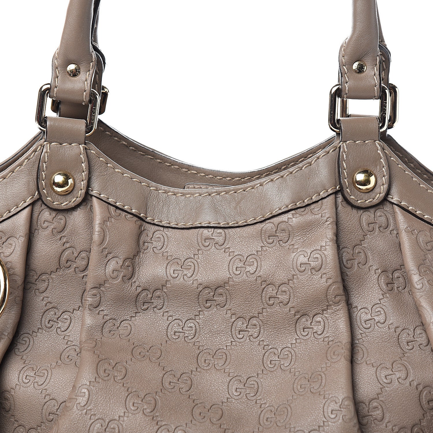 Gucci Guccissima Medium Sukey Tote Taupe 9 of 9