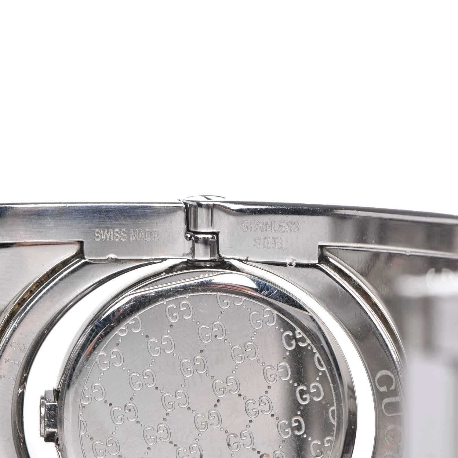 Gucci Stainless Steel Canvas Mother of Pearl 33mm Twirl Quartz Watch 7 of 11