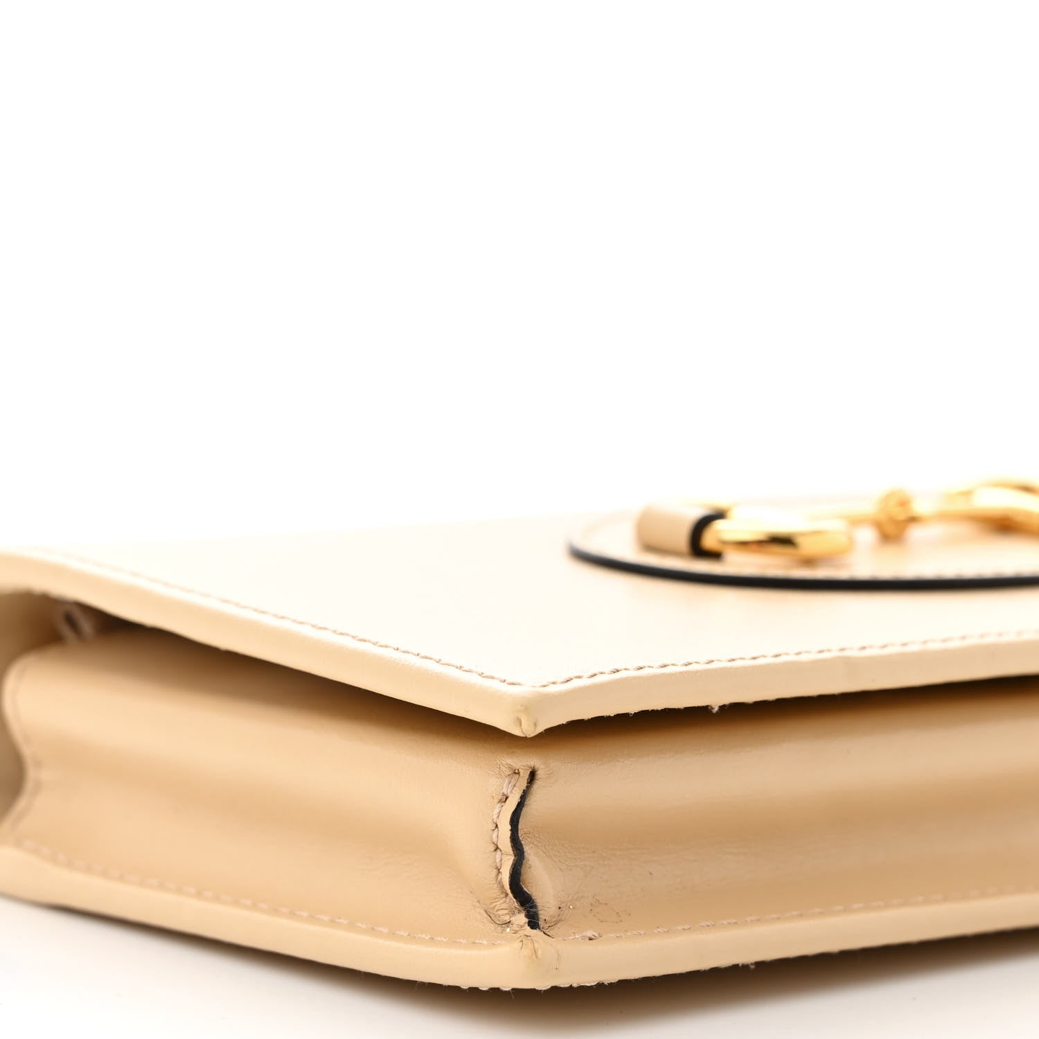 Gucci Boarded Plutone Calfskin Horsebit 1955 Wallet On Chain Bubble Tea 9 of 13