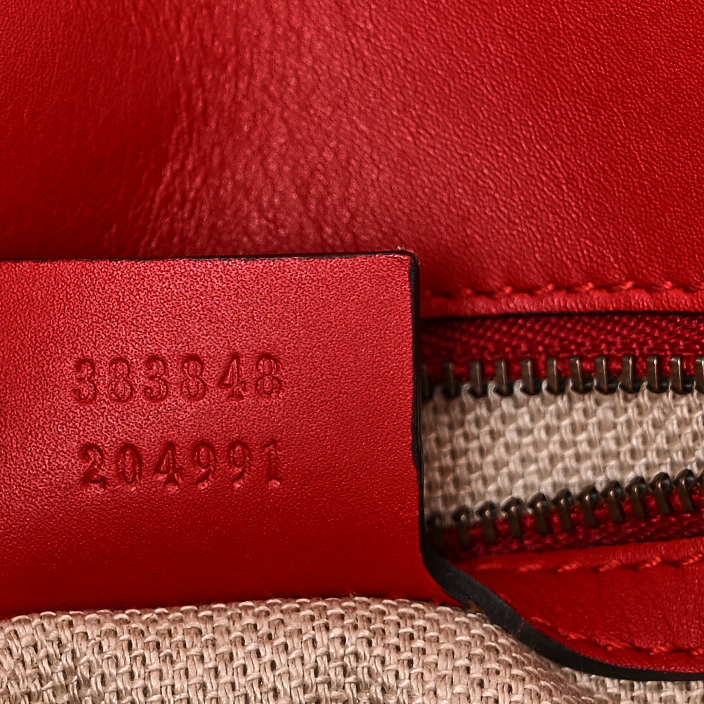 Monogram Ruinart Calfskin Medium Lady Web Shoulder Bag Beige Ebony Hibiscus Red