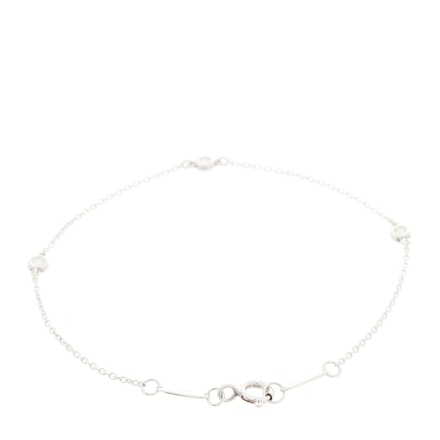 Sterling Silver Diamond .09ct Elsa Peretti Diamonds By The Yard Bracelet