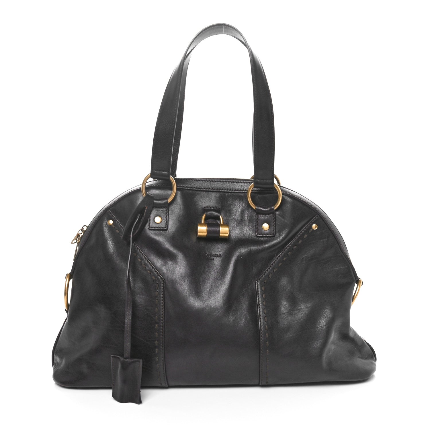 Saint Laurent Calfskin Large Muse Dark Brown 1 of 10