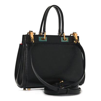 Valentino Garavani Grainy Calfskin Mini Rockstud Alcove Top-Handle Bag Black 2 of 12