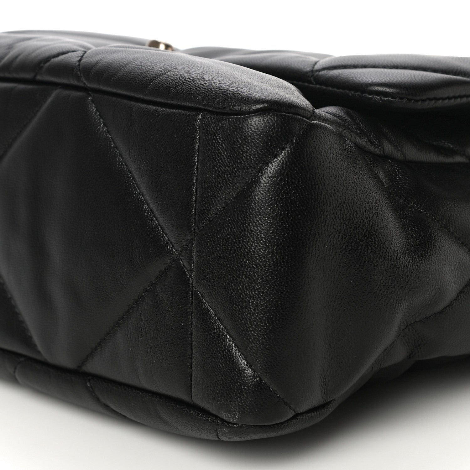 Chanel Goatskin Quilted Large Chanel 19 Flap Black 10 of 10
