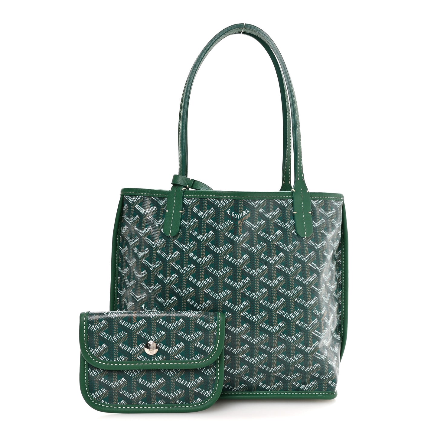 Goyardine Reversible Mini Anjou Green