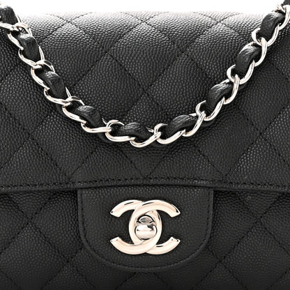 Chanel Caviar Quilted Mini Rectangular Flap Black 8 of 10