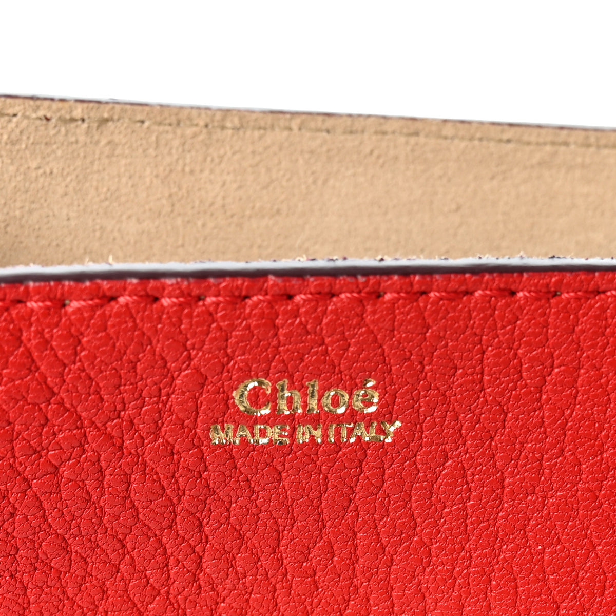 Chloe Grained Lambskin Drew Shoulder Bag Plaid Red 5 of 9